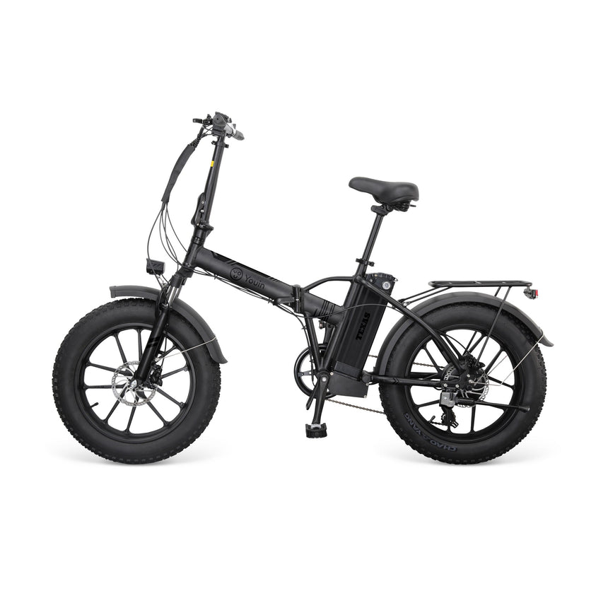 Bicicleta eléctrica Fat Bike plegable Youin Texas Negro - SEMINUEVO