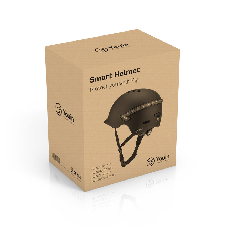 Casco smart Youin con LED intermitentes y mando