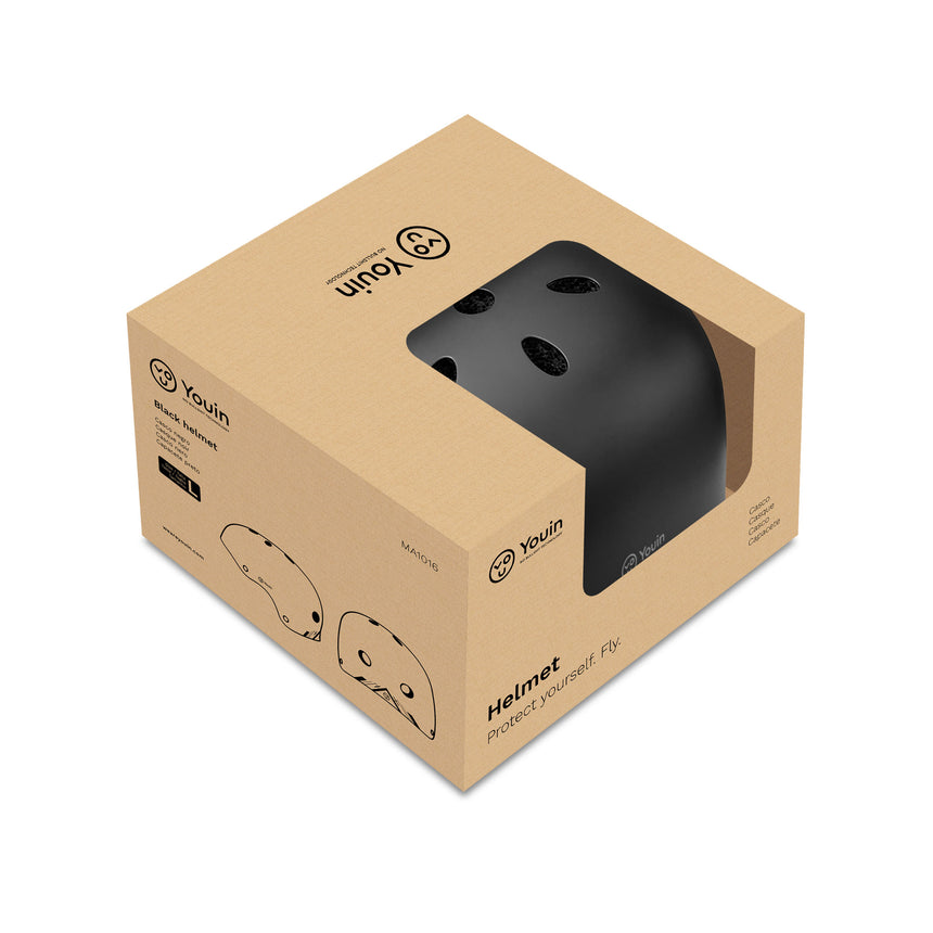 Capacete urbano preto Youin ajustável