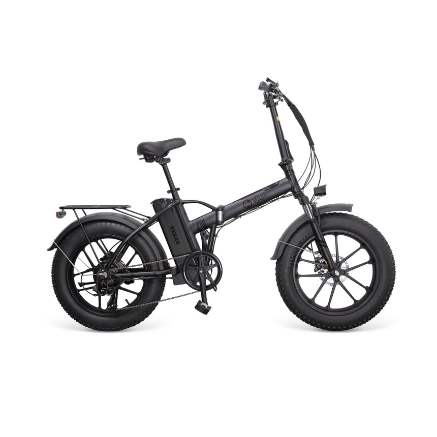 Bicicleta eléctrica Fat Bike plegable Youin Texas Negro - SEMINUEVO