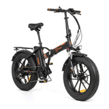Bicicleta eléctrica Fat Bike plegable Youin Texas Negro/Naranja - FUNCIONAL