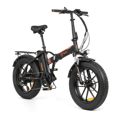 Bicicleta eléctrica Fat Bike plegable Youin Texas Negro/Naranja - FUNCIONAL