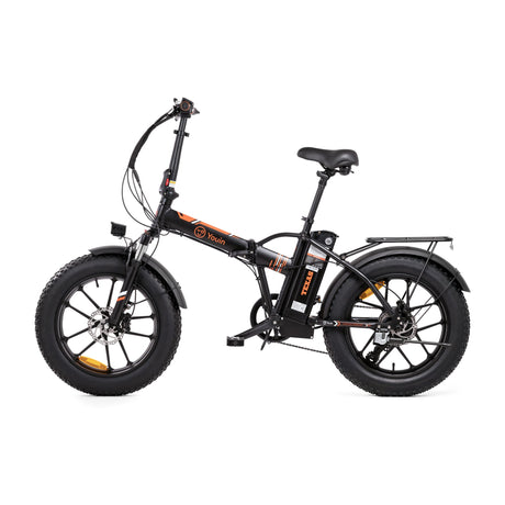 Bicicleta eléctrica Fat Bike plegable Youin Texas Negro/Naranja - SEMINUEVO