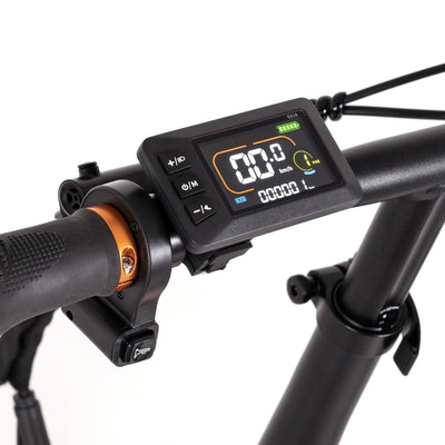 Bicicleta eléctrica Fat Bike plegable Youin Texas Negro/Naranja - FUNCIONAL