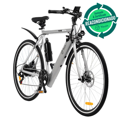 Bicicleta eléctrica urbana tipo Gravel Youin New York - COMO NUEVO