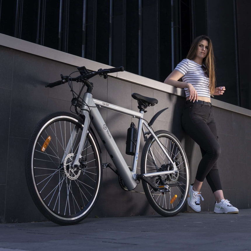 Bicicleta eléctrica urbana tipo Gravel Youin New York