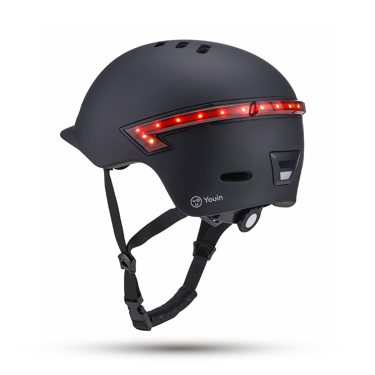 Casco smart con LED intermitente