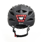 Casco MTB con luz LED frontal y trasera