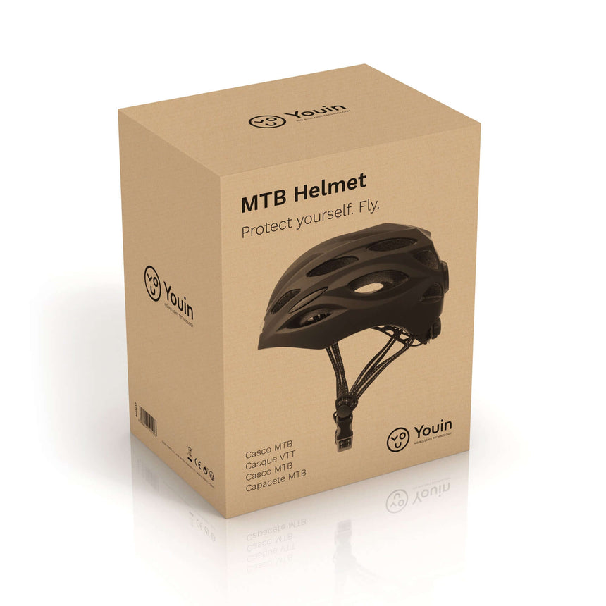 Casco MTB Youin con luces LED recargables USB
