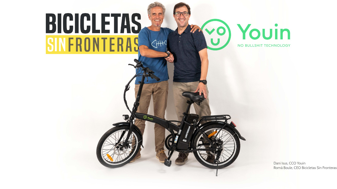 Acuerdo de colaboración entre Youin y Bicicletas Sin Fronteras